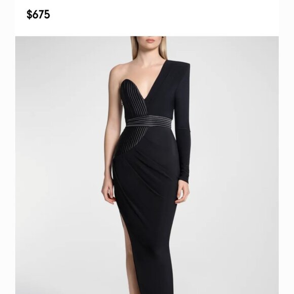 Evening gown It's No Game Gown Zhivago  Color: Black  Size: 6 - Picture 1 of 5